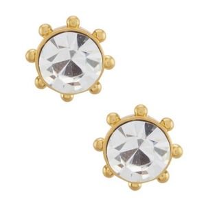 NIB Kate Spade New York flying colors bezel studs earrings